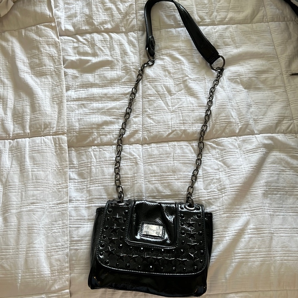 Black Betsey Johnson crossbody purse